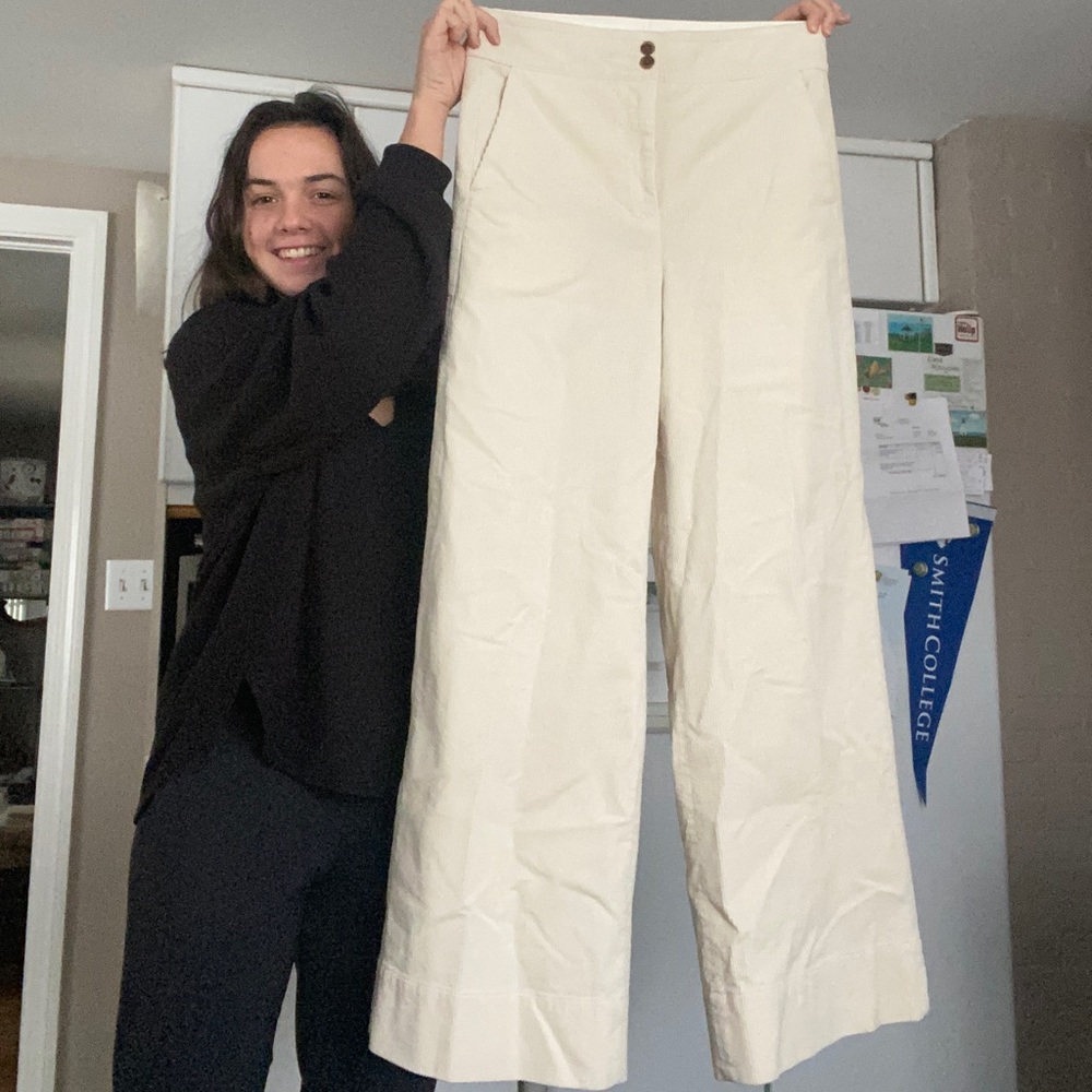 Trendy wide-leg corduroy pants from J.Crew!!
